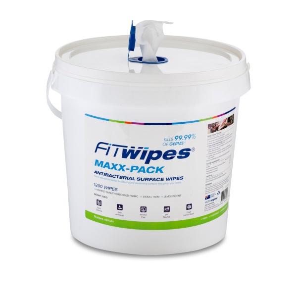 WOW Wipes® Antibacterial Wipes Dispenser Bucket With Maxx-Pack 1200 Roll: use WIPES20 for 20% off